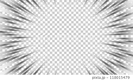 灰色のグラデーションの漫画集中線のイラスト素材 灰色のグラデーションの漫画集中線のイラスト素材 118015479