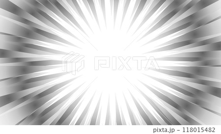 灰色のグラデーションの漫画集中線のイラスト素材 灰色のグラデーションの漫画集中線のイラスト素材 118015482