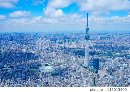 東京 空撮写真 118015800