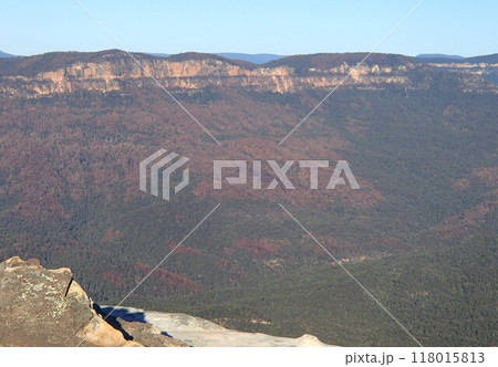 冬の山の風景 冬の山の風景 118015813