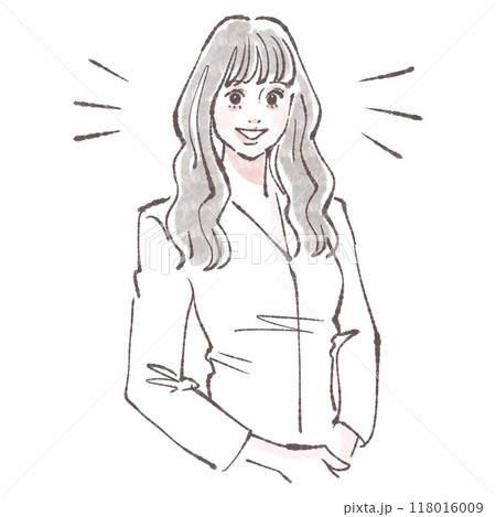 女性・女の子のイラスト素材 118016009
