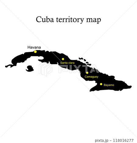 Cuba map 118016277
