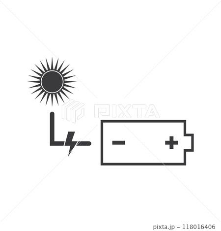 Solar energy logo icon 118016406