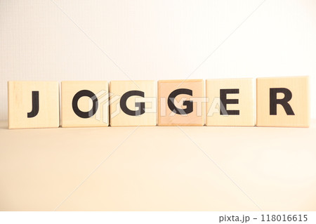 JOGGER（ジョガー・ジョギングする人）の文字・イメージ 118016615
