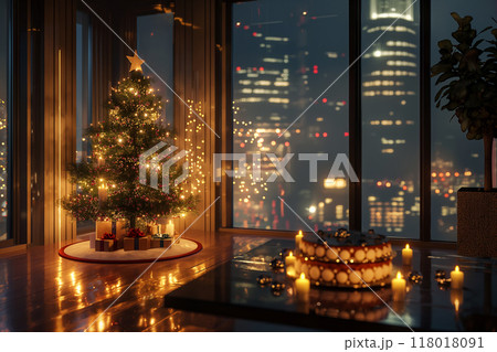 都心のリッチなクリスマスパーティー 118018091