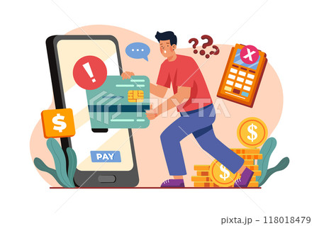 Empty States Illustration concept on white background 118018479