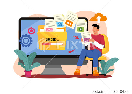 Empty States Illustration concept on white background 118018489