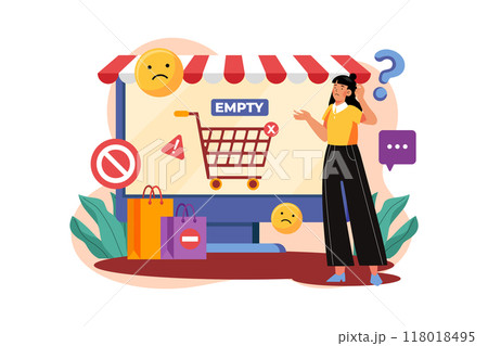 Empty States Illustration concept on white background Empty States Illustration concept on white background 118018495