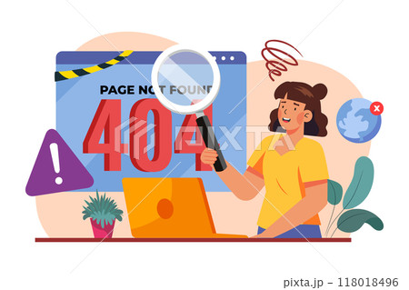 Empty States Illustration concept on white background 118018496