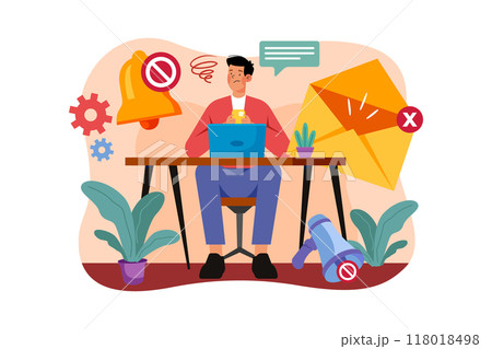 Empty States Illustration concept on white background 118018498