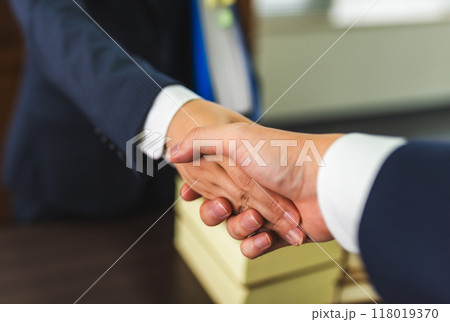 握手のイメージ　 118019370