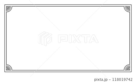 シンプル フレーム 黒 エレガント シンプル フレーム 黒 エレガント 118019742