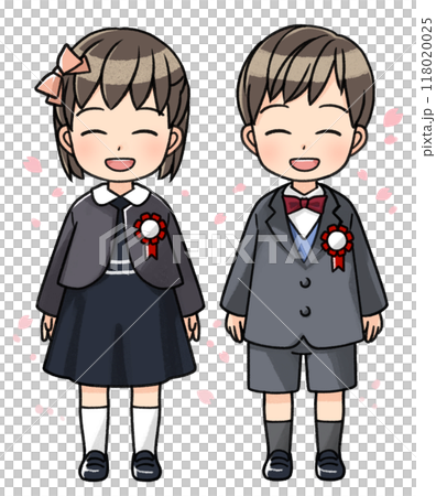 Child in formal attire (cherry blossoms) 118020025