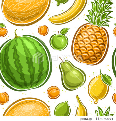 Vector Fruit Seamless Pattern 118020054