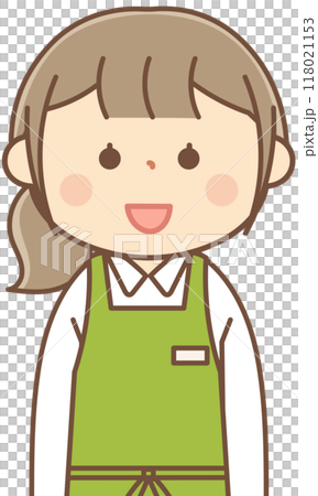 笑顔の書店員の女性 118021153