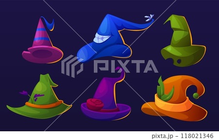 Magic fairy witch cap with pointy end Magic fairy witch cap with pointy end 118021346