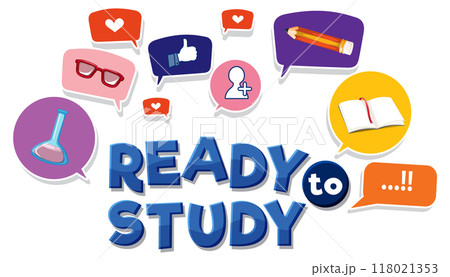 Ready to Study Illustration 118021353