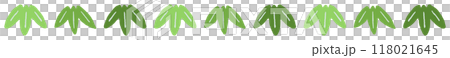 Bamboo leaf decoration line illustration Bamboo leaf decoration line illustration 118021645
