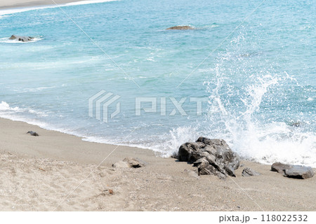 高知県桂浜の波打ち際 118022532