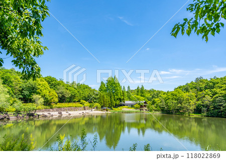 めだか池　茶室香流亭　愛・地球博記念公園 118022869