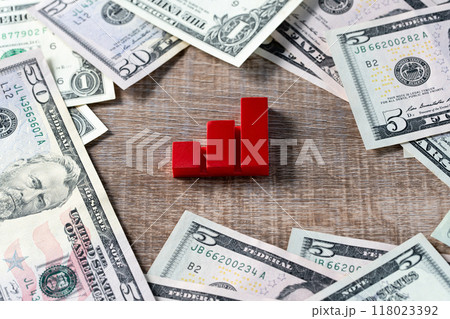 米ドルイメージ 棒グラフ アンテナ 米ドルイメージ 棒グラフ アンテナ 118023392