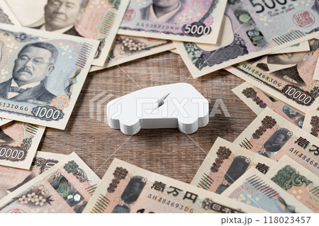 新札イメージ　電気自動車 118023457