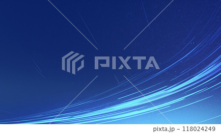 青い光の背景　AI画像 118024249