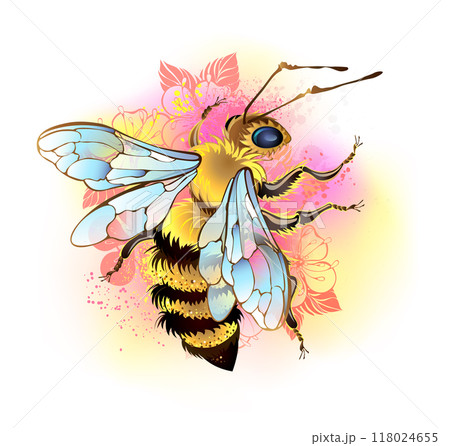 Fluffy bee Fluffy bee 118024655