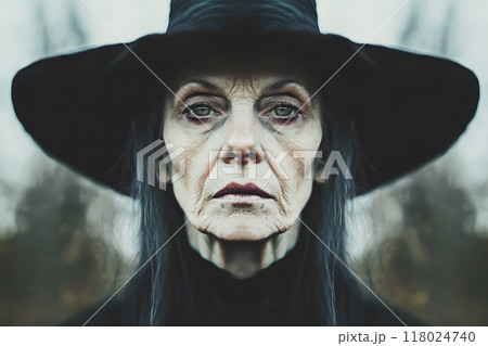 Wicked witch, portrait, Halloween 118024740