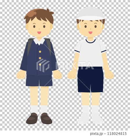 男子小学生のイラスト 118024815