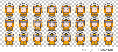 男性消防員臉部表情集 男性消防員臉部表情集 118024861