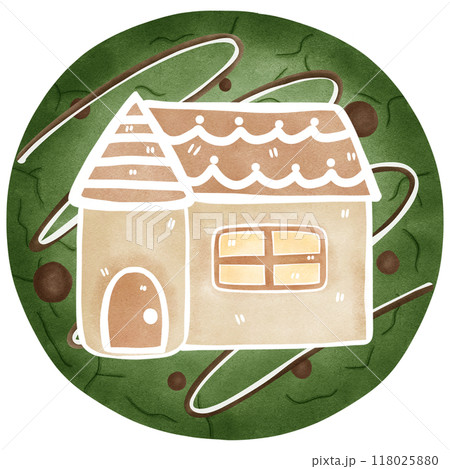 Christmas cookie, hand drawn, transparency illustration. Christmas cookie, hand drawn, transparency illustration. 118025880
