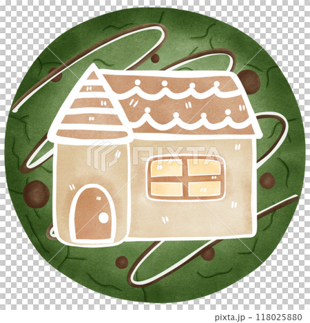 Christmas cookie, hand drawn, transparency illustration. Christmas cookie, hand drawn, transparency illustration. 118025880