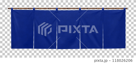 のれん イラスト リアル 暖簾 118026206