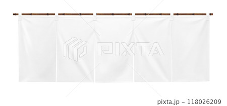 のれん イラスト リアル 暖簾 118026209