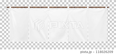 のれん イラスト リアル 暖簾 118026209