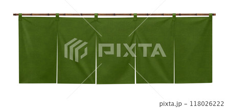 のれん イラスト リアル 暖簾 118026222