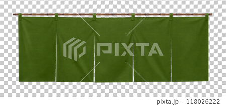 のれん イラスト リアル 暖簾 118026222