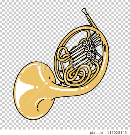 ホルンのイラスト ホルンのイラスト 118028146