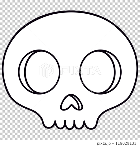 skull with eyes icon, simple style, Halloween, coloring skull with eyes icon, simple style, Halloween, coloring 118029133