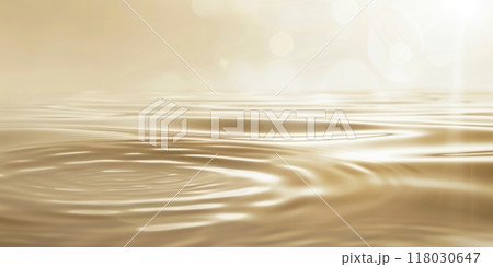 Golden abstract ripples on water surface with soft bokeh highlights Golden abstract ripples on water surface with soft bokeh highlights 118030647