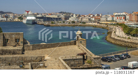 La Coruna Cityview from Castle of San Anton, La Coruna, Spain La Coruna Cityview from Castle of San Anton, La Coruna, Spain 118031167