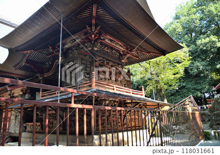 群馬県前橋市下大屋町の子育ての神様 朝日に輝く産泰神社 群馬県前橋市下大屋町の子育ての神様 朝日に輝く産泰神社 118031661