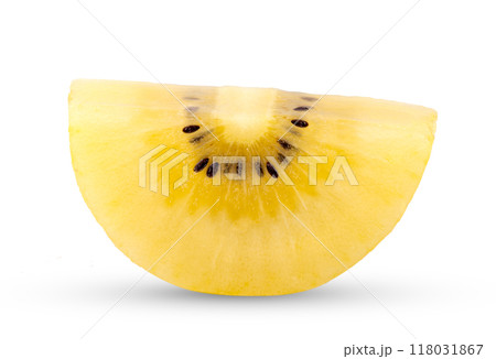 gold kiwi isolated on white background gold kiwi isolated on white background 118031867