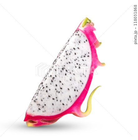 dragon fruit, pitaya isolated on white background 118031868