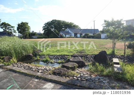 愛知県田原市 田原城惣門址が残る大手公園 118031936