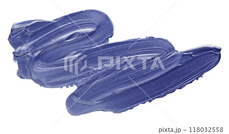 Shiny purple brush stroke isolated on white background 118032558