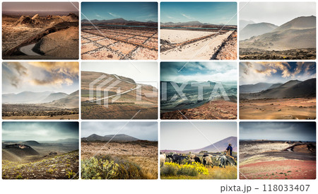 mountain roads, views and sights of Lanzarote 118033407