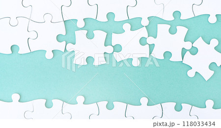 Close up view of mockup puzzle 118033434