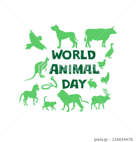 World animal day vector illustration World animal day vector illustration 118034478